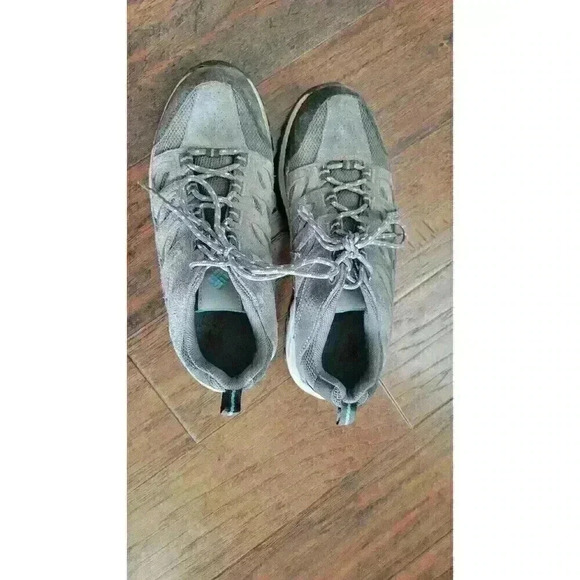 Columbia Crestwood US Women's Size 10 Hiking Shoe Athletic Graphite/Pacific Rim - Picture 2 of 6